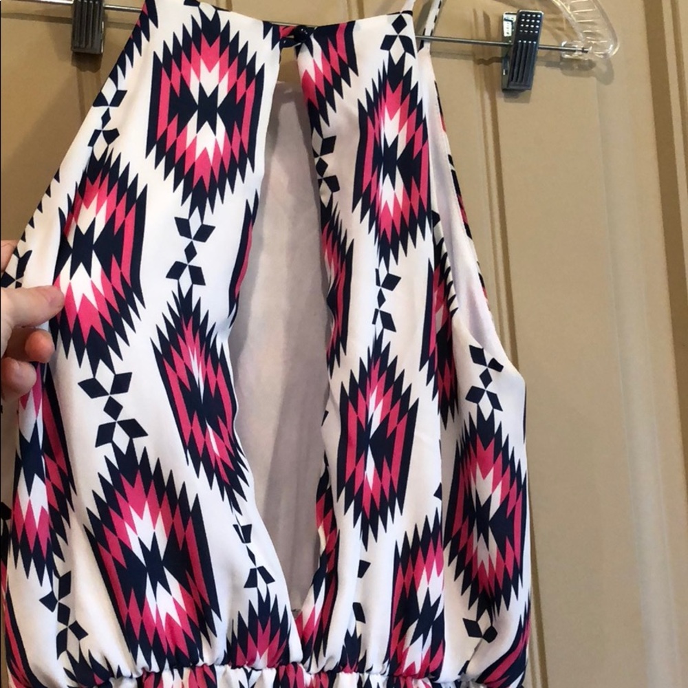 Pink and White Summer Dress - Picture 4 of 5